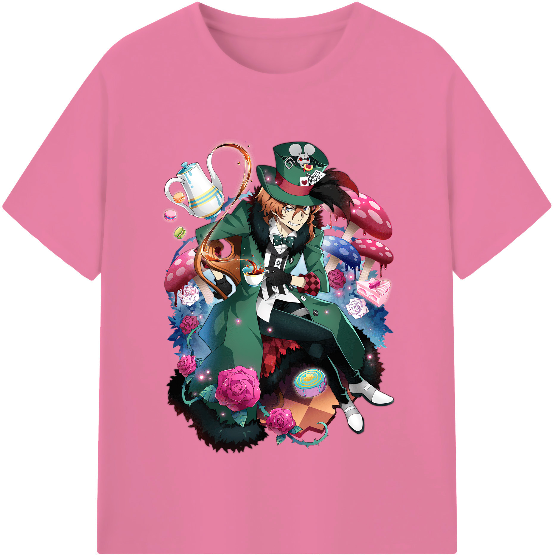 （画像用） 文豪ストレイドッグス Bungo Stray Dogs 綿100％半袖Tシャツ（フロントプリント）